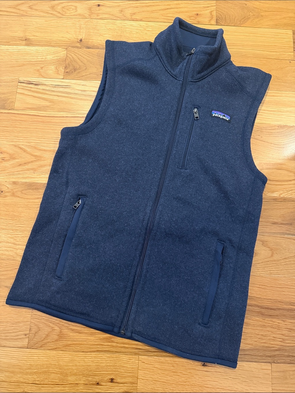 Patagonia Men’s Navy Blue Full-Zip Fleece Vest